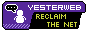 the word 'yesterweb' with the words 'reclaim the net' underneath it. on the left is a small icon of a person with a speech bubble reading '(dot dot dot)'